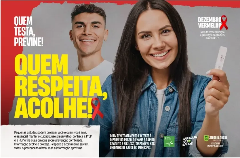 Saúde promoverá ação especial alusiva ao mês de conscientização e prevenção da Aids