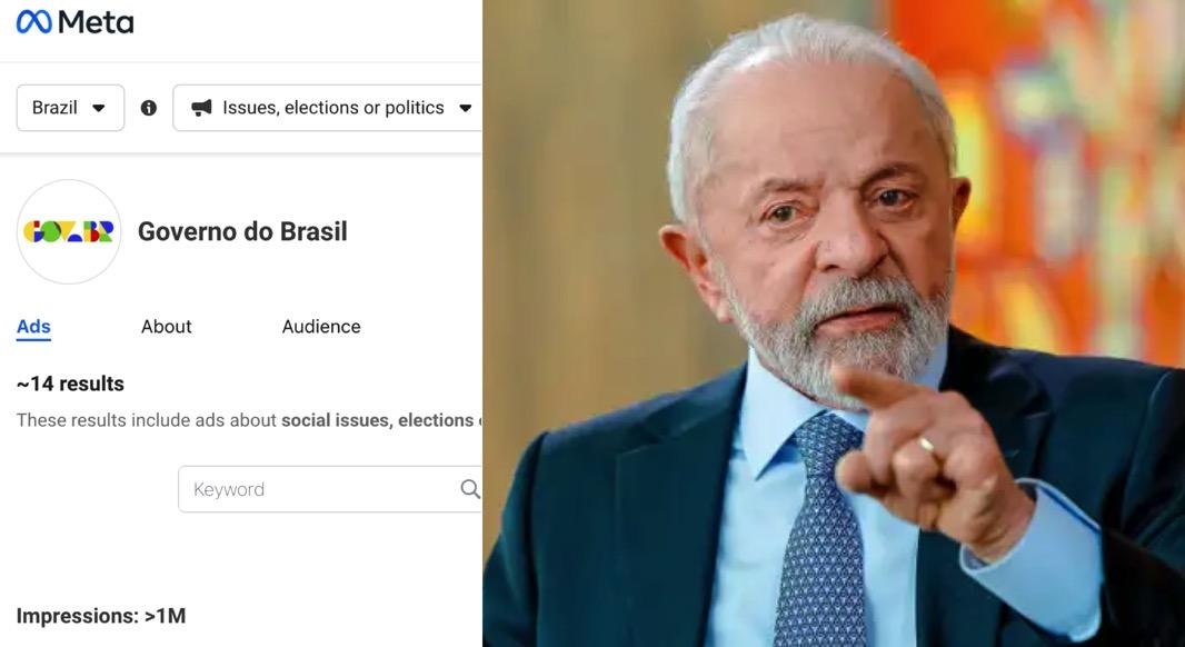 Governo Lula é o maior anunciante do Facebook
