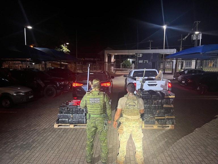 PF e BPFRON realizam prisão de homem, recuperam veículo furtado e frustram ação de tráfico de drogas