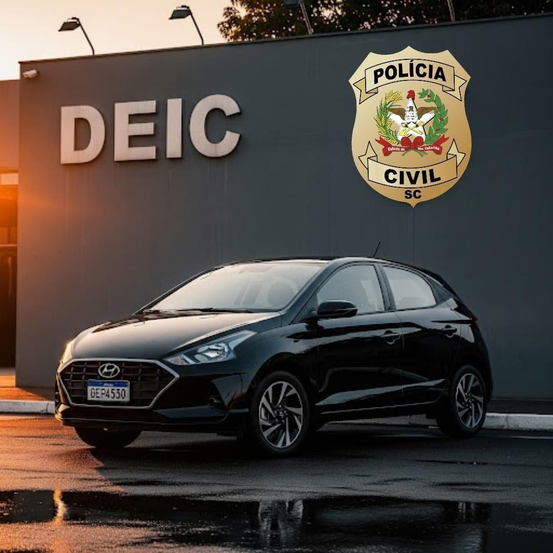Polícia Civil apreende veículo HB20 clonado na Grande Florianópolis