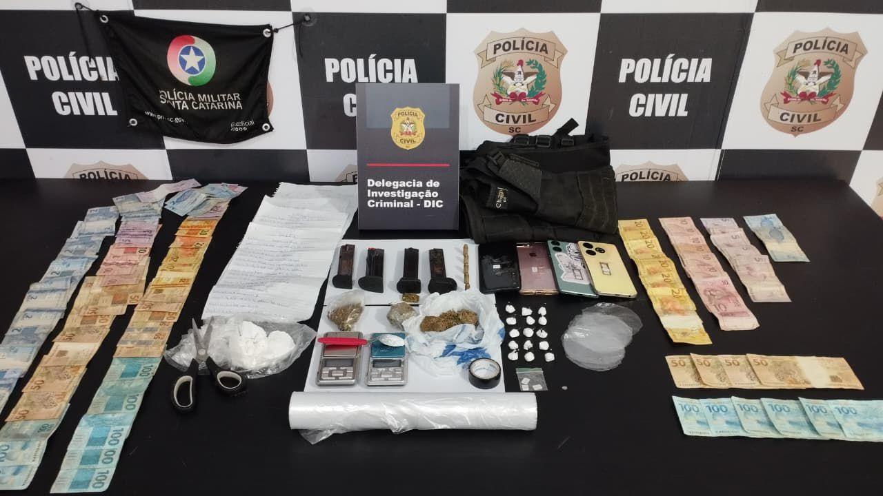Polícias Civil e Militar deflagram operação conjunta em combate ao tráfico de drogas em Tubarão