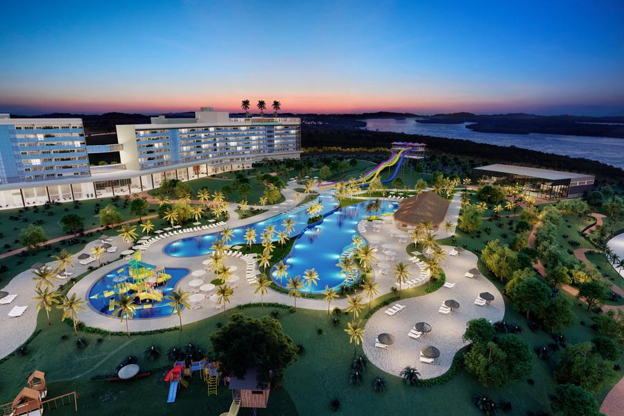 Resort ligado a Toffoli tem cassino com máquina de apostas e blackjack.