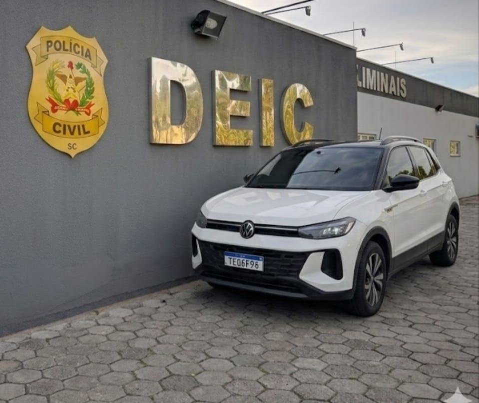 Ação conjunta entre a DEIC e o Nuint resulta na apreensão de Volkswagen Tera 2025 furtado em São José