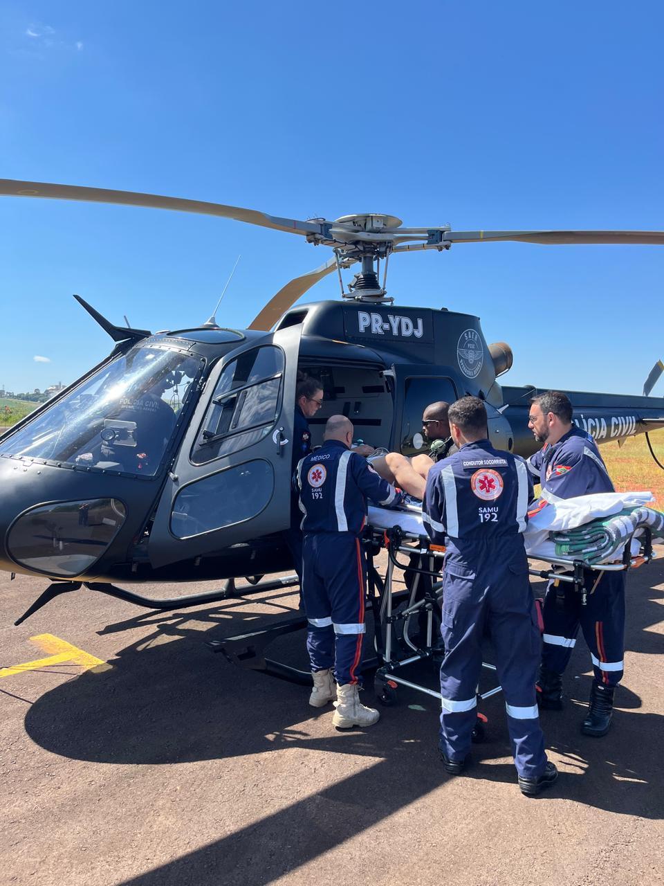 Helicóptero da Polícia Civil garante transporte rápido de paciente cardíaco no Oeste
