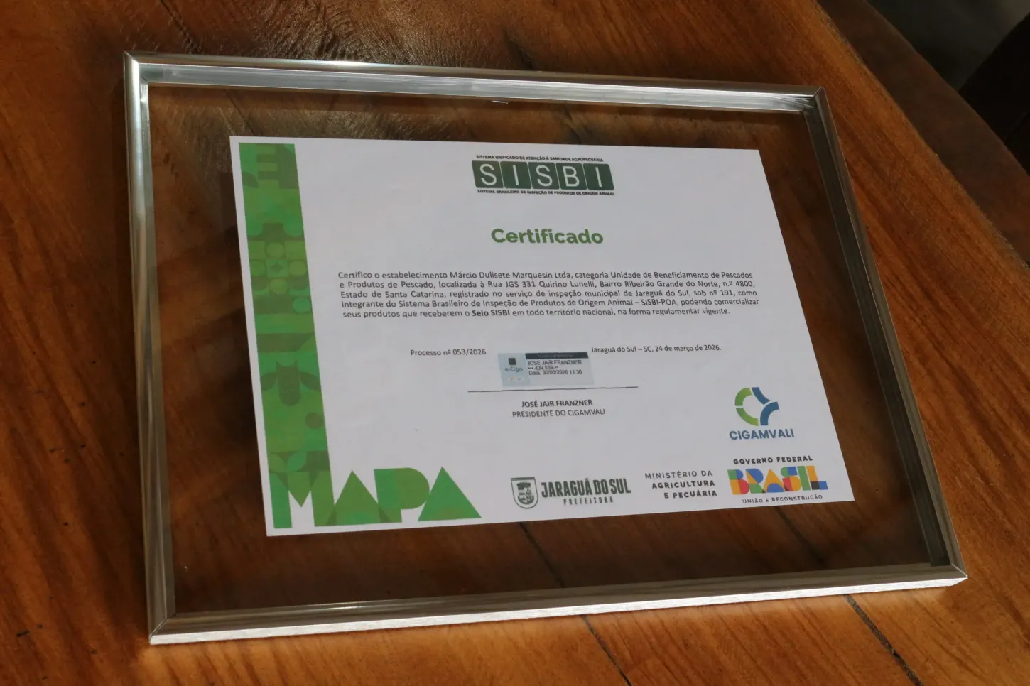 Município certifica a primeira empresa pelo selo do Sisbi-POA