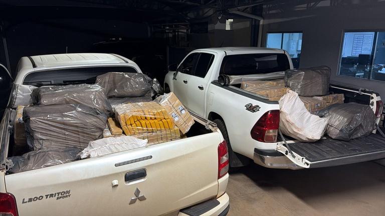 PF apreende cerca de uma tonelada de maconha em Ponta Porã/MS