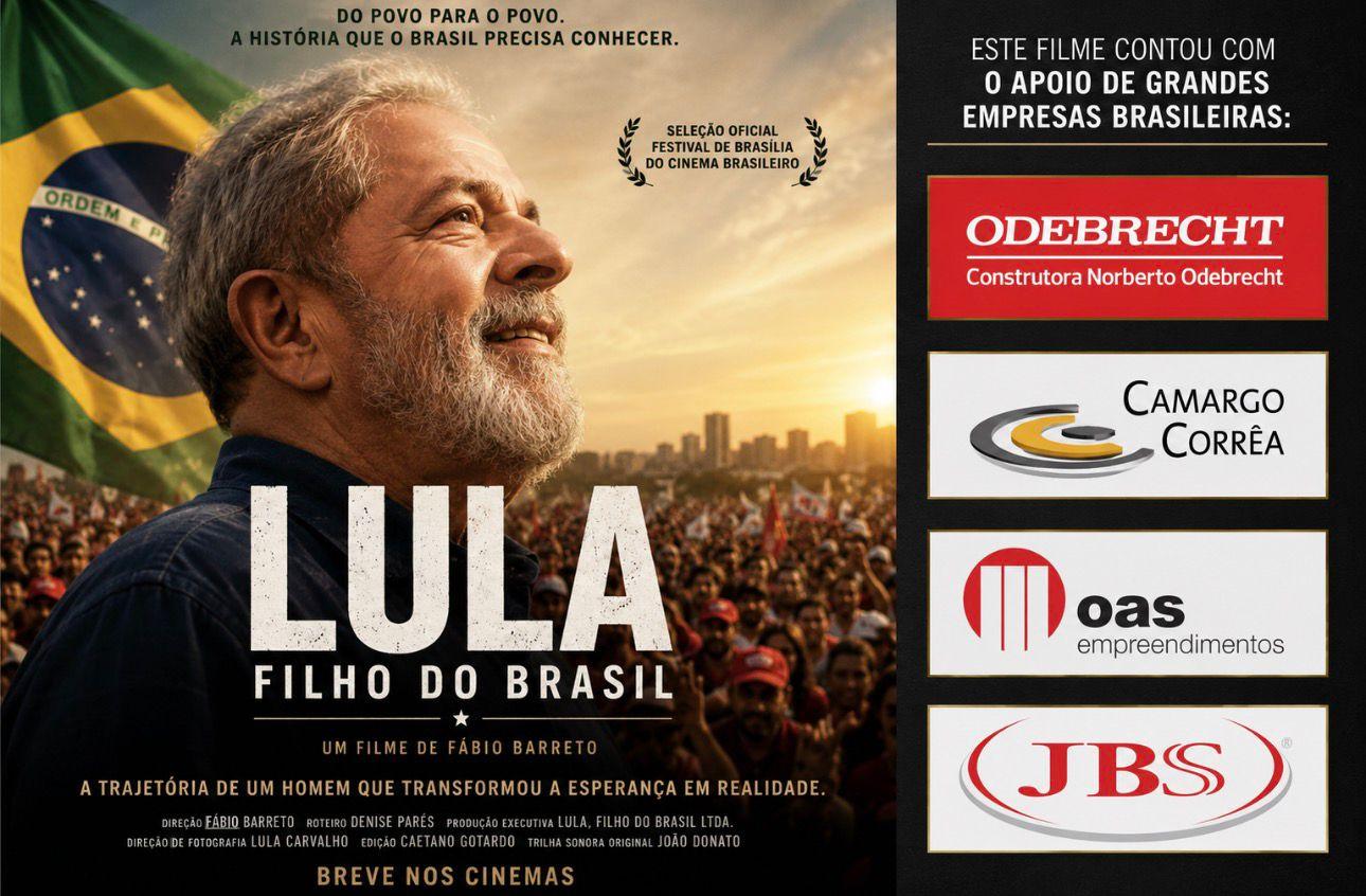 Corruptores que se enrolaram na Lava Jato financiaram filme sobre Lula