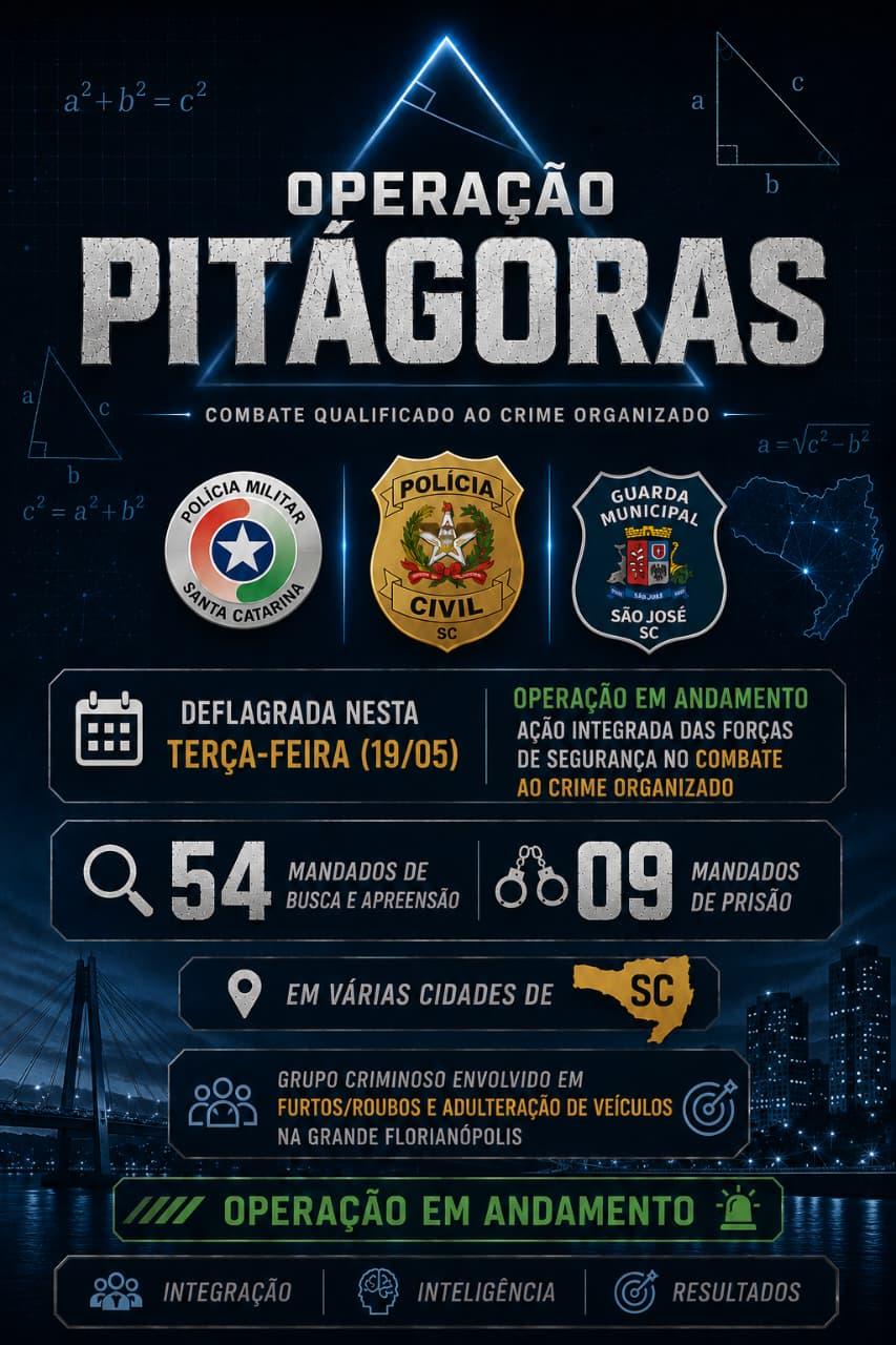 Delegacia de Furtos e Roubos de Veículos da DEIC deflagra a Operação Pitágoras