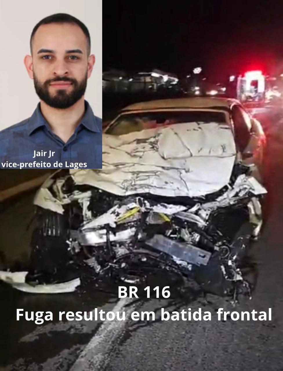 Explicado o motivo da fuga do vice-prefeito de Lages e que causou um acidente na noite de ontem