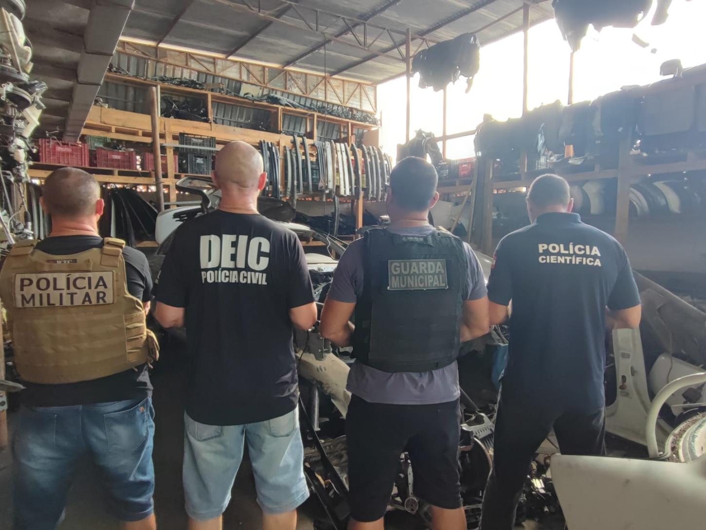 Operação integrada desarticula desmanche clandestino e resulta em prisão em flagrante na Grande Florianópolis
