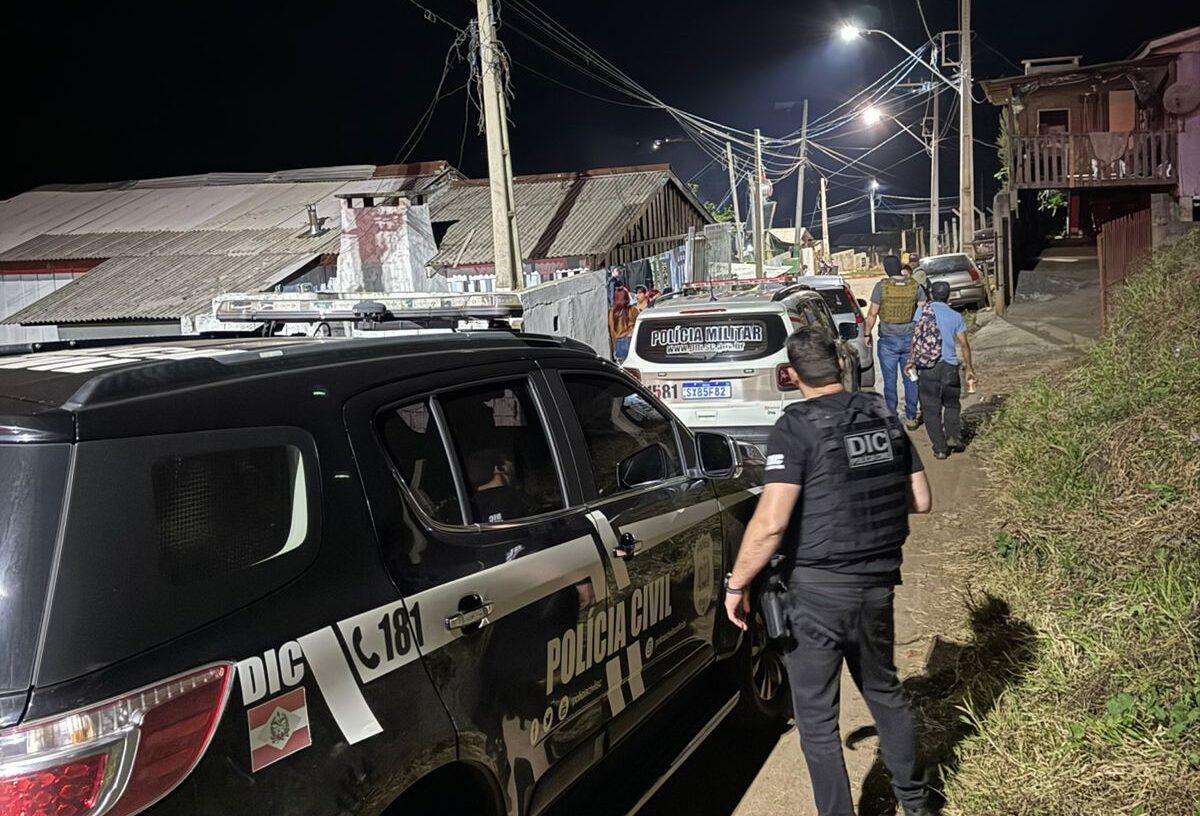Operação integrada entre as Polícias Civil e Militar combate tráfico de drogas em Curitibanos