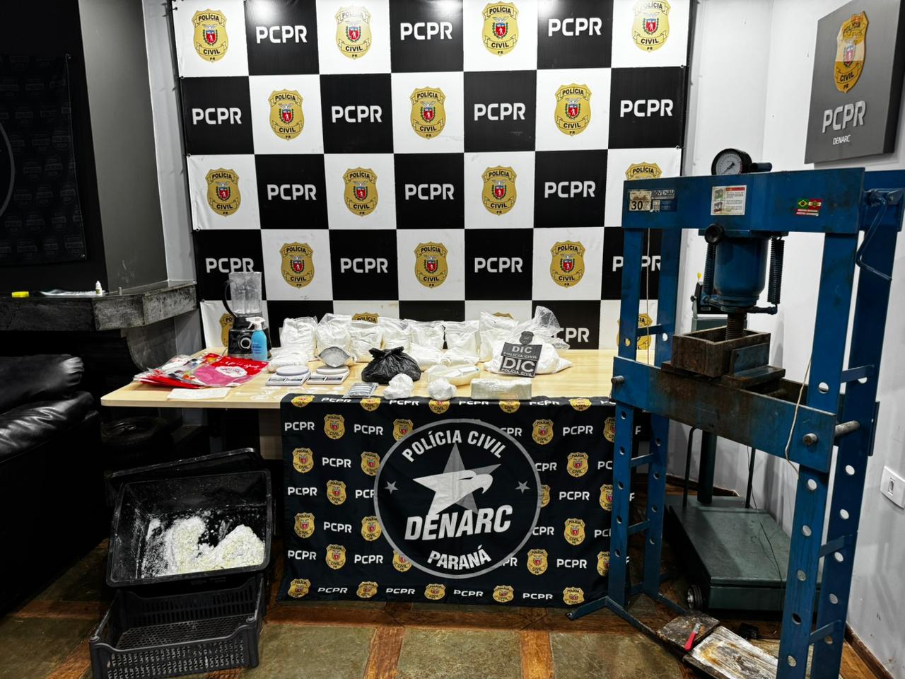 Operação “Torque”: Polícia Civil localiza laboratório de cocaína em ação interestadual