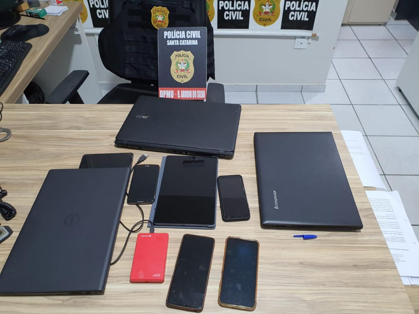Polícia Civil prende investigado por armazenamento e compartilhamento de material de abuso sexual infantojuvenil