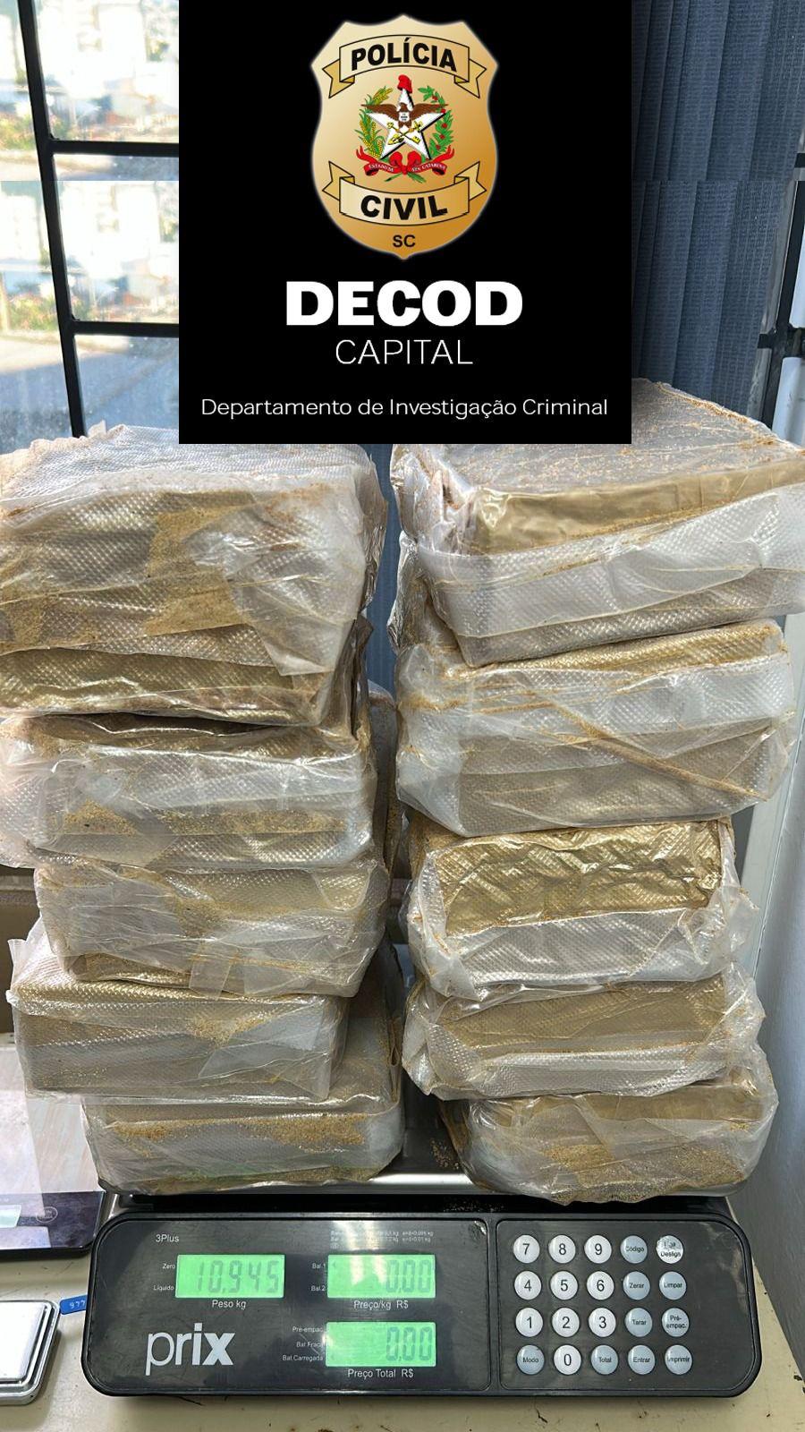 Polícia Civil prende investigado por tráfico com atuação na Capital e apreende droga