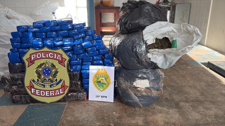 PF apreende mais de 106 quilos de entorpecente em veículo no Paraná