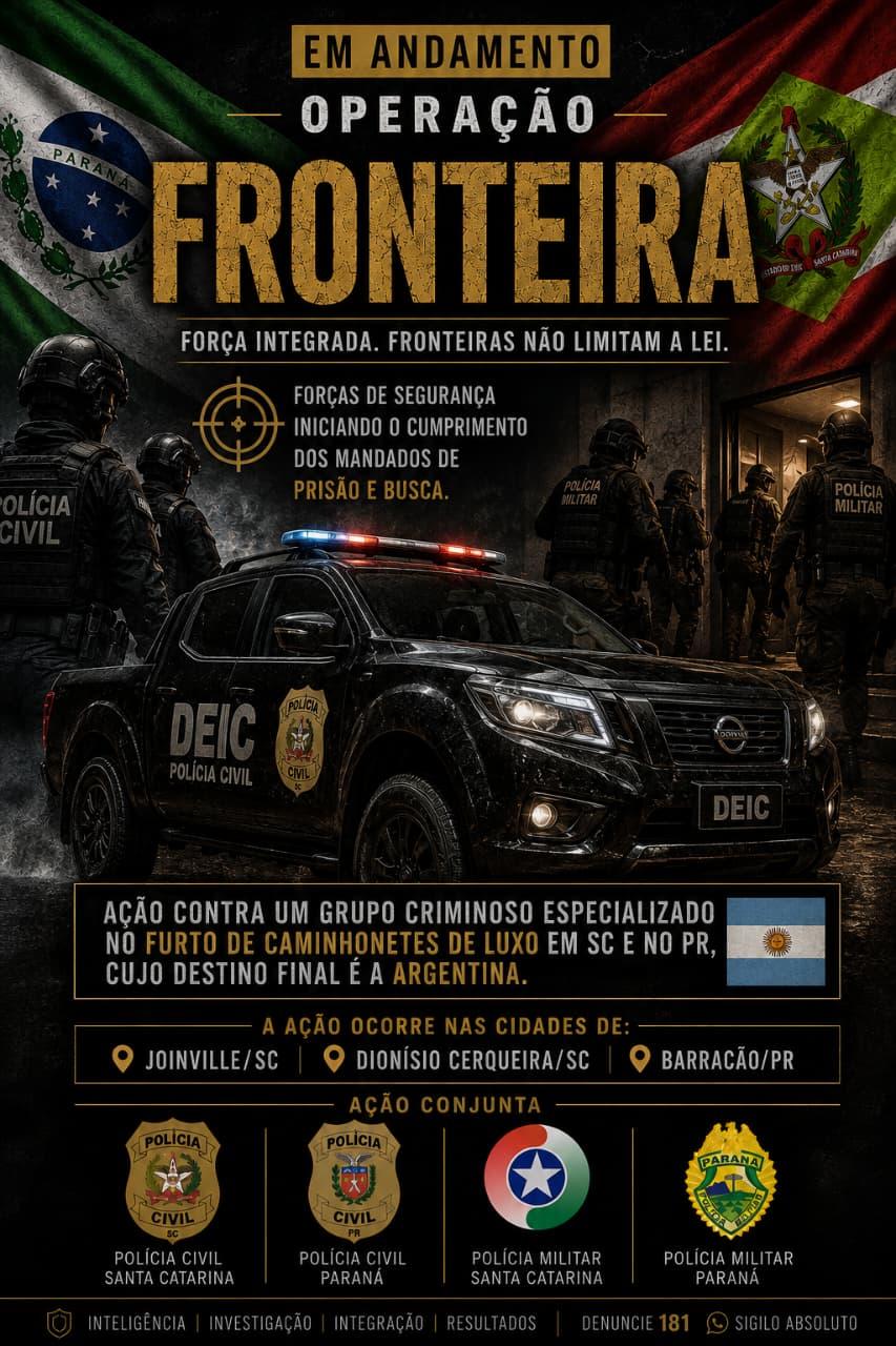 Forças de Segurança deflagram Operação contra grupo especializado em furtos de camionete de luxo