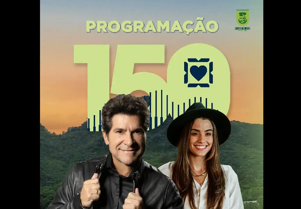 Jaraguá do Sul 150 anos: programação terá três dias com shows nacionais