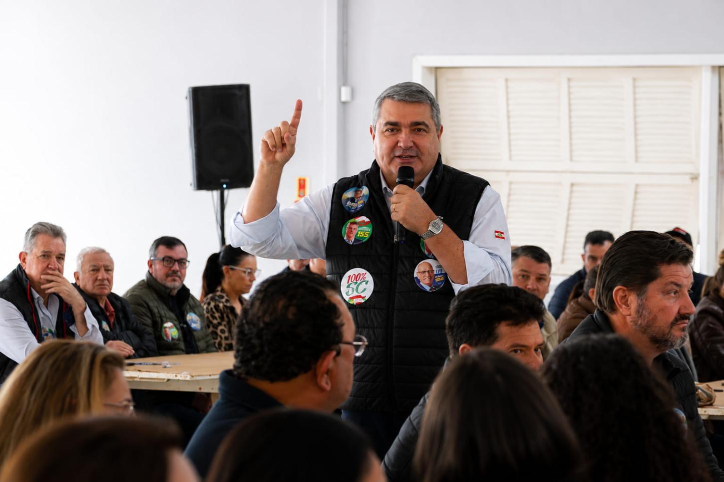 Lunelli reúne majoritária em agenda de campanha na região nesta sexta-feira