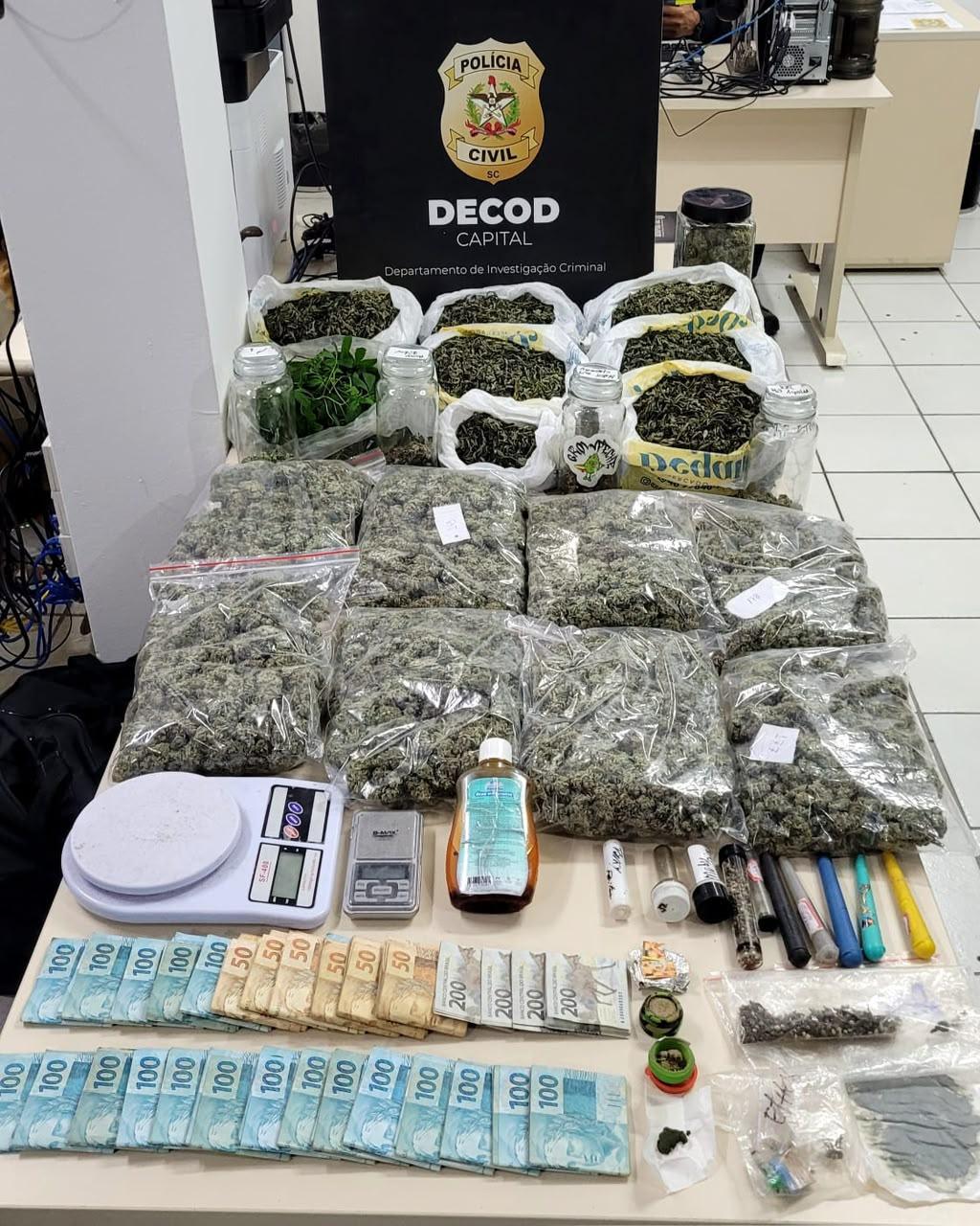Polícia Civil cumpre mandado de prisão em investigação sobre tráfico de drogas em Florianópolis