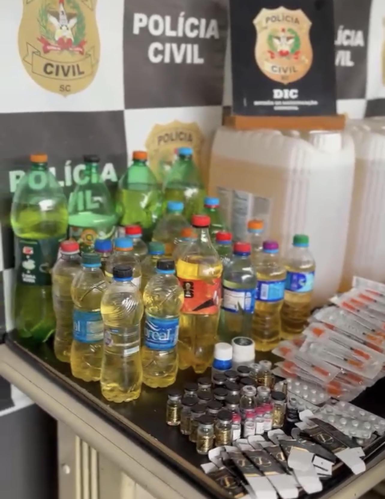 Polícia Civil prende homem por venda ilegal de agrotóxicos, anabolizantes e medicamentos em Indaial