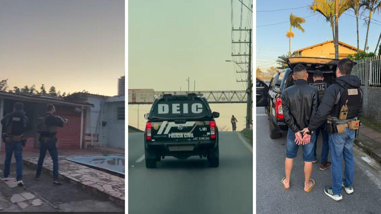 Polícia Civil prende três integrantes de facção criminosa suspeitos de coordenar roubos, sequestros e extorsões contra motoristas de aplicativo no Pará