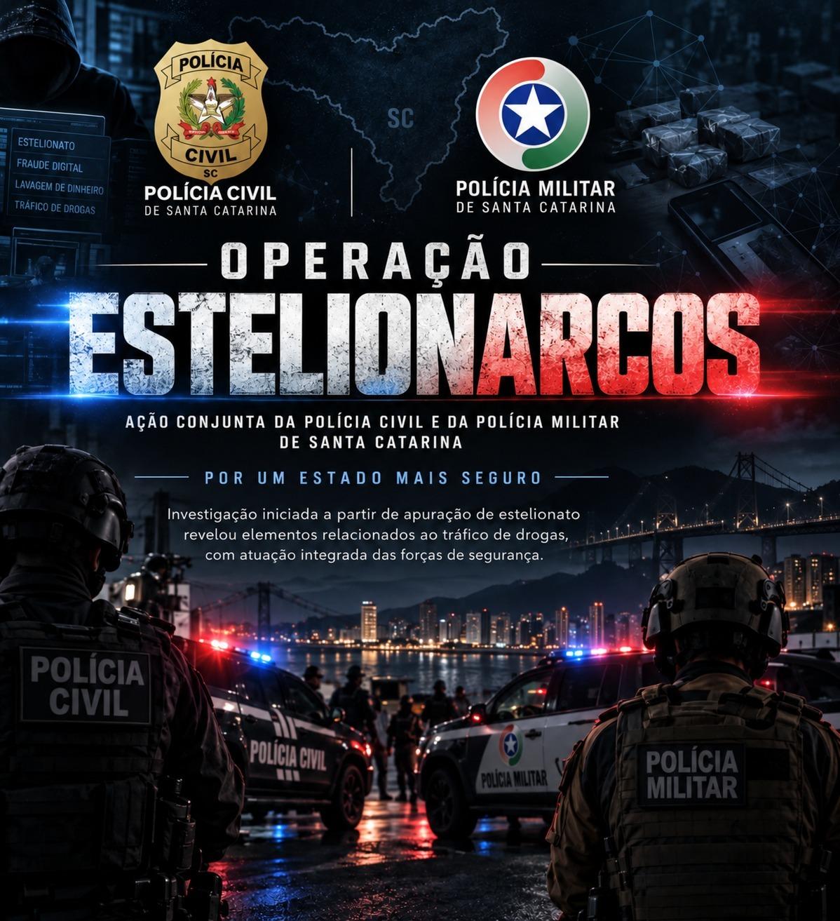 Polícias Civil e Militar deflagram operação “Estelinarcos” em ação integrada contra estelionatos ligados ao tráfico de drogas