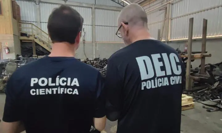 55ª edição da operação 311 apreende componentes de 17 veículos com procedência ilícita em tubarão