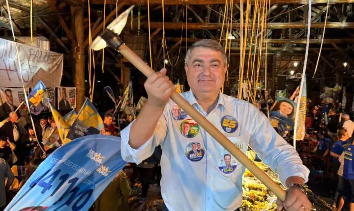 Em Joinville, Lunelli convoca mobilização e pede aos indecisos que comparem trajetórias