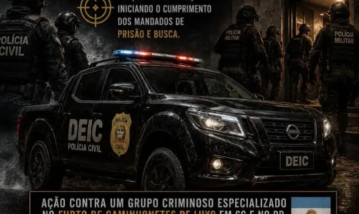 Forças de Segurança deflagram Operação contra grupo especializado em furtos de camionete de luxo