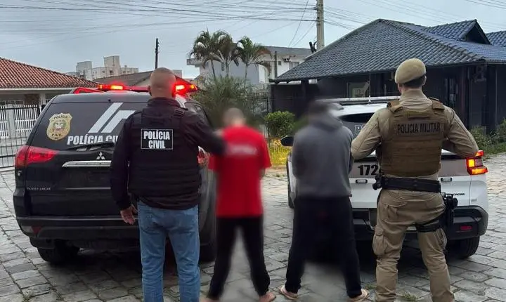 PCSC e PMSC prende homem apontado como mandante de duplo homicídio ocorrido em Navegantes