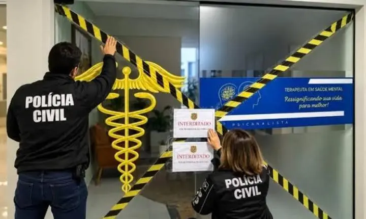 Polícia Civil cumpre medida cautelar e interdita consultório em Araranguá