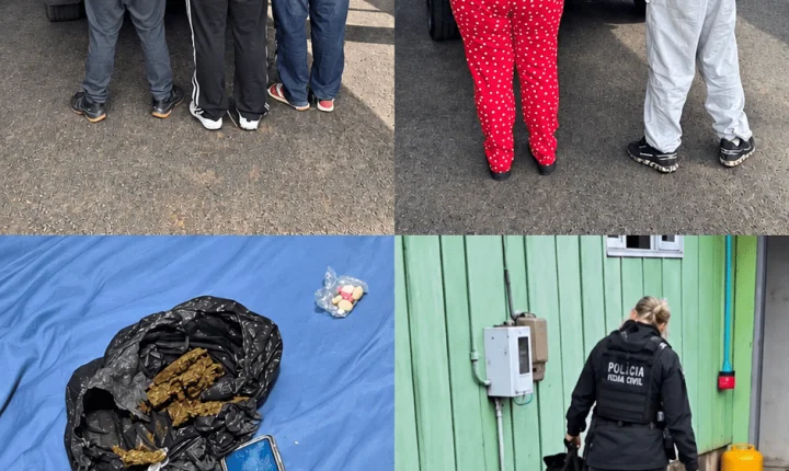 Polícia Civil prende cinco pessoas por tráfico de drogas e associação para o tráfico em Curitibanos