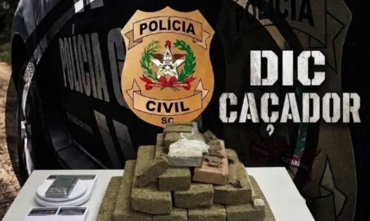 Polícia Civil prende homem em flagrante por tráfico de drogas durante operação em Caçador