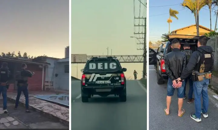 Polícia Civil prende três integrantes de facção criminosa suspeitos de coordenar roubos, sequestros e extorsões contra motoristas de aplicativo no Pará